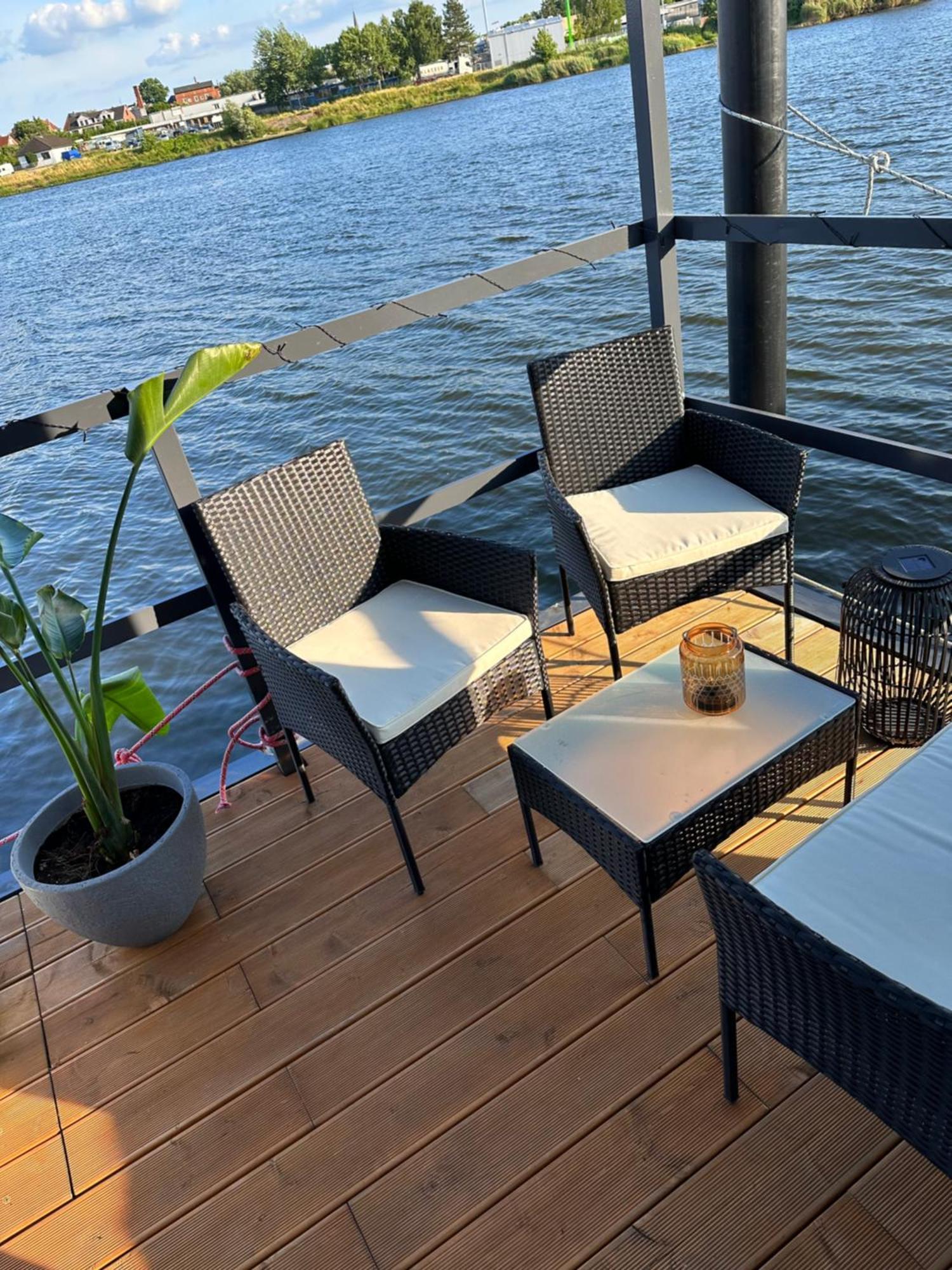 Premium Hausboot Trave Traum Apartment Lubeck Exterior photo